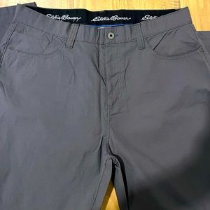 Men’s Eddie Bauer performance material pants, new without tags. Size 38x34